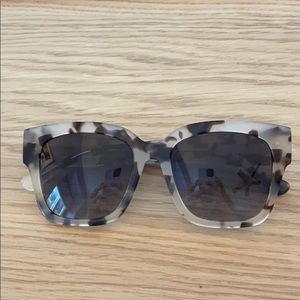 Diff Bella II cream tortoise grey sunglasses